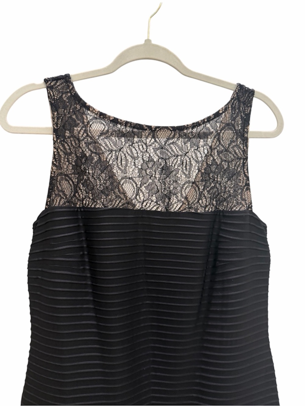 London Times Black Lace Illusion Gown size 12 - Picture 4 of 7